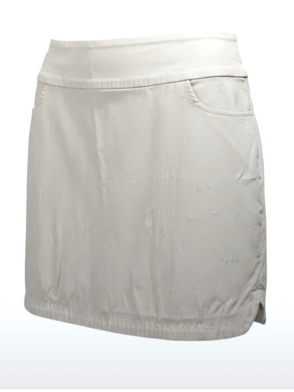 Coconut Row White Skort Skirt Size 12 Pockets Stretch